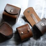 Leather Case for Camera Accessories Film Battery Lightmeter